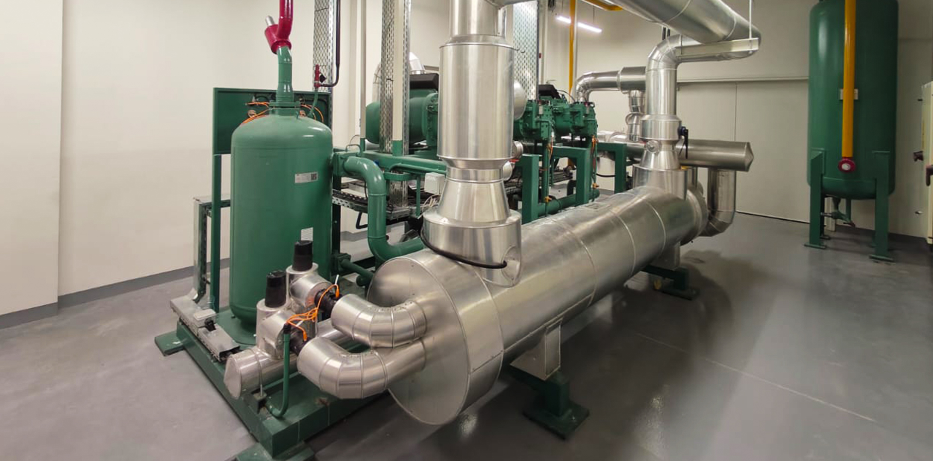Interior of Polarspec manufacturing unit, showcasing equipment and personnel