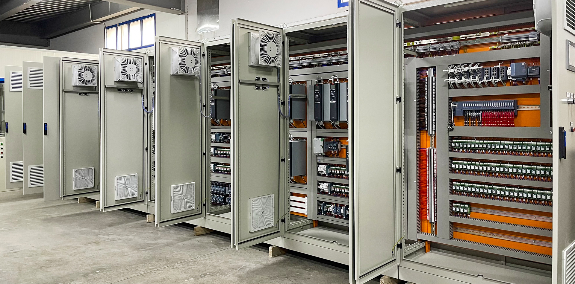 Interior of Polarspec manufacturing unit, showcasing equipment and personnel